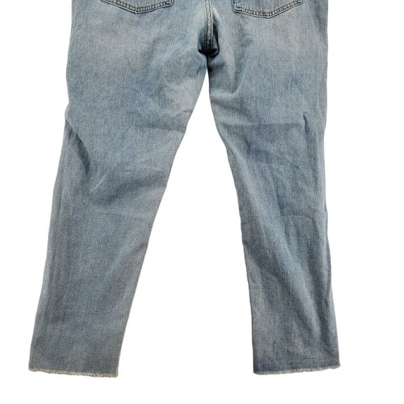 Mossimo Jeans Women's Destroyed Boyfriend Cut off at ankles Blue W42 - Picture 9 of 10